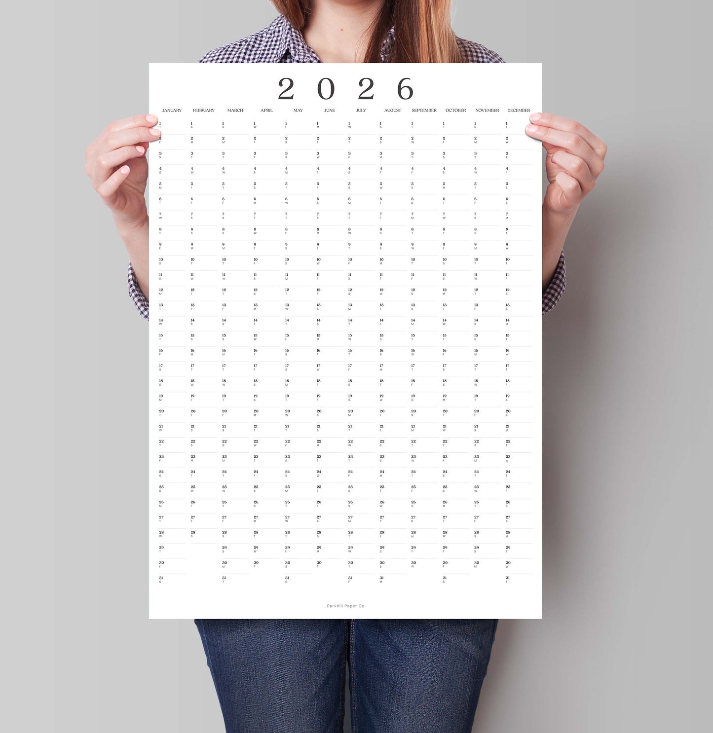 2026 Minimalist Wall Planner