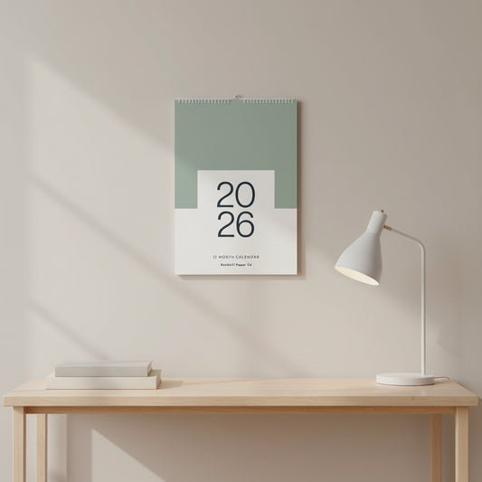 2026 Wall Calendar, Core Colour, A4