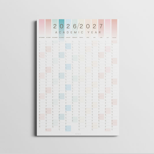 2026-2027 Academic Year Wall Planner, A2 Size