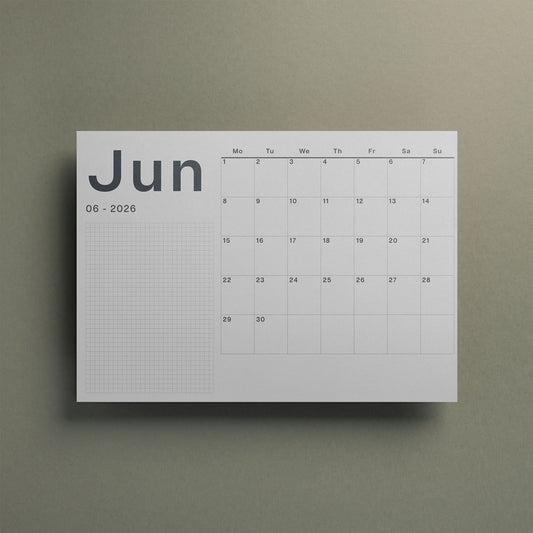 A3 Wall Calendar Sheets, Landscape