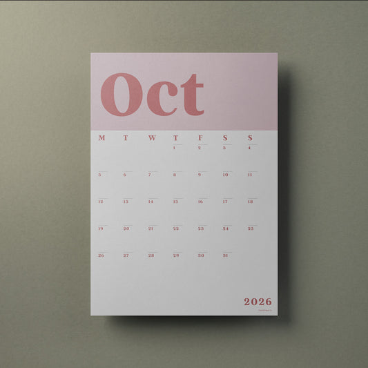 Wall Calendar Sheets, A3 Size, 2026-2027