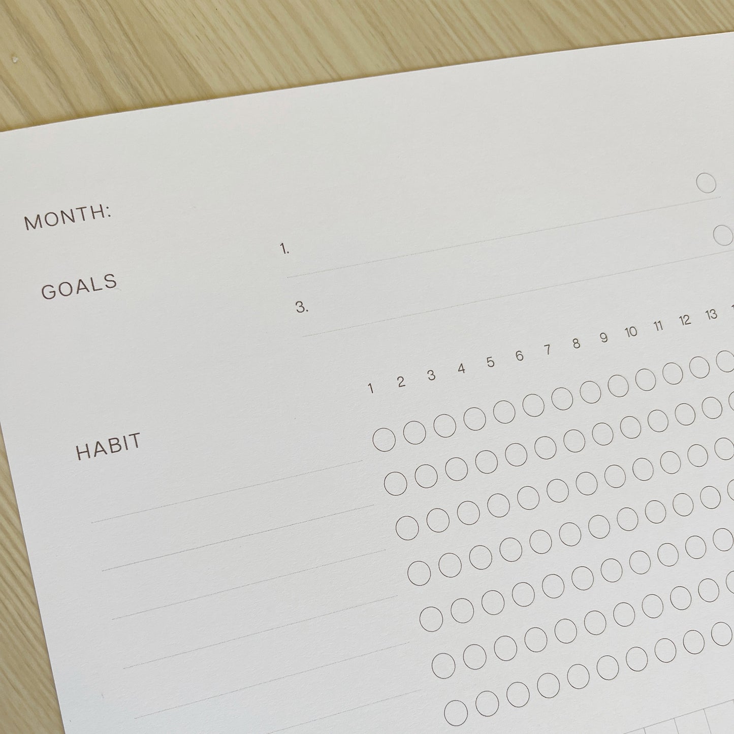 Daily Habit Tracker Notebook - Petal Pink