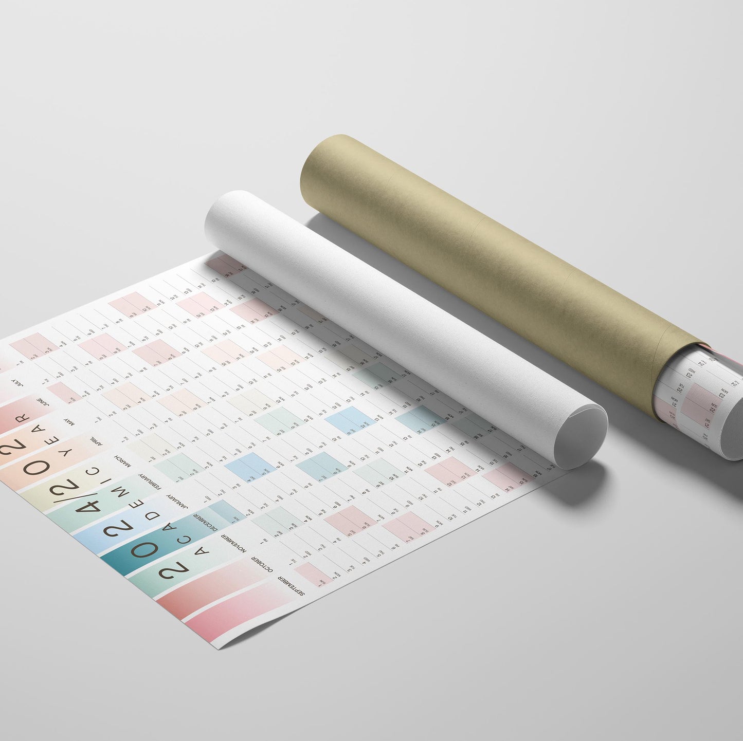 2027 Coastal Colours Wall Planner, A2 Size