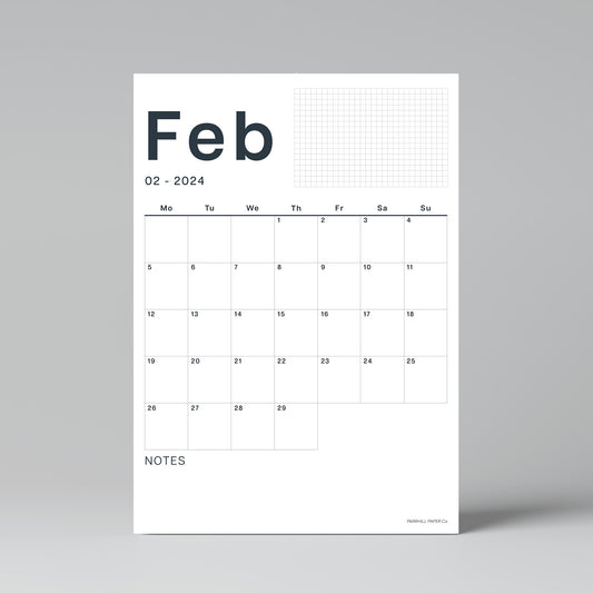 A3 Wall Calendar Sheets, Start any Month, Individual Sheets, Large Monthly Planner, 2024 Calendar