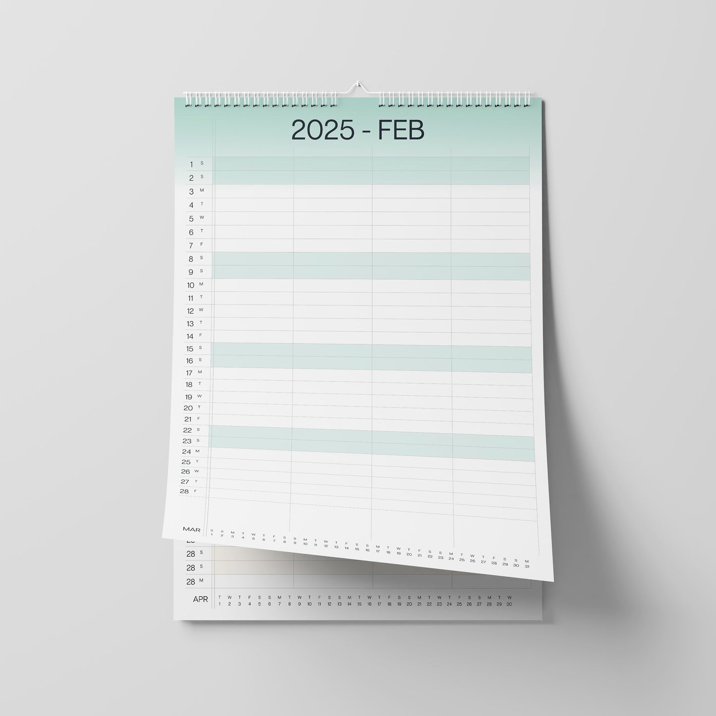 2025 A3 Planning Calendar, Ideal for Families