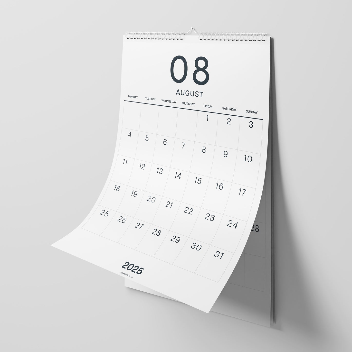 2025 Wall Calendar, A3 Size, Large Numbers