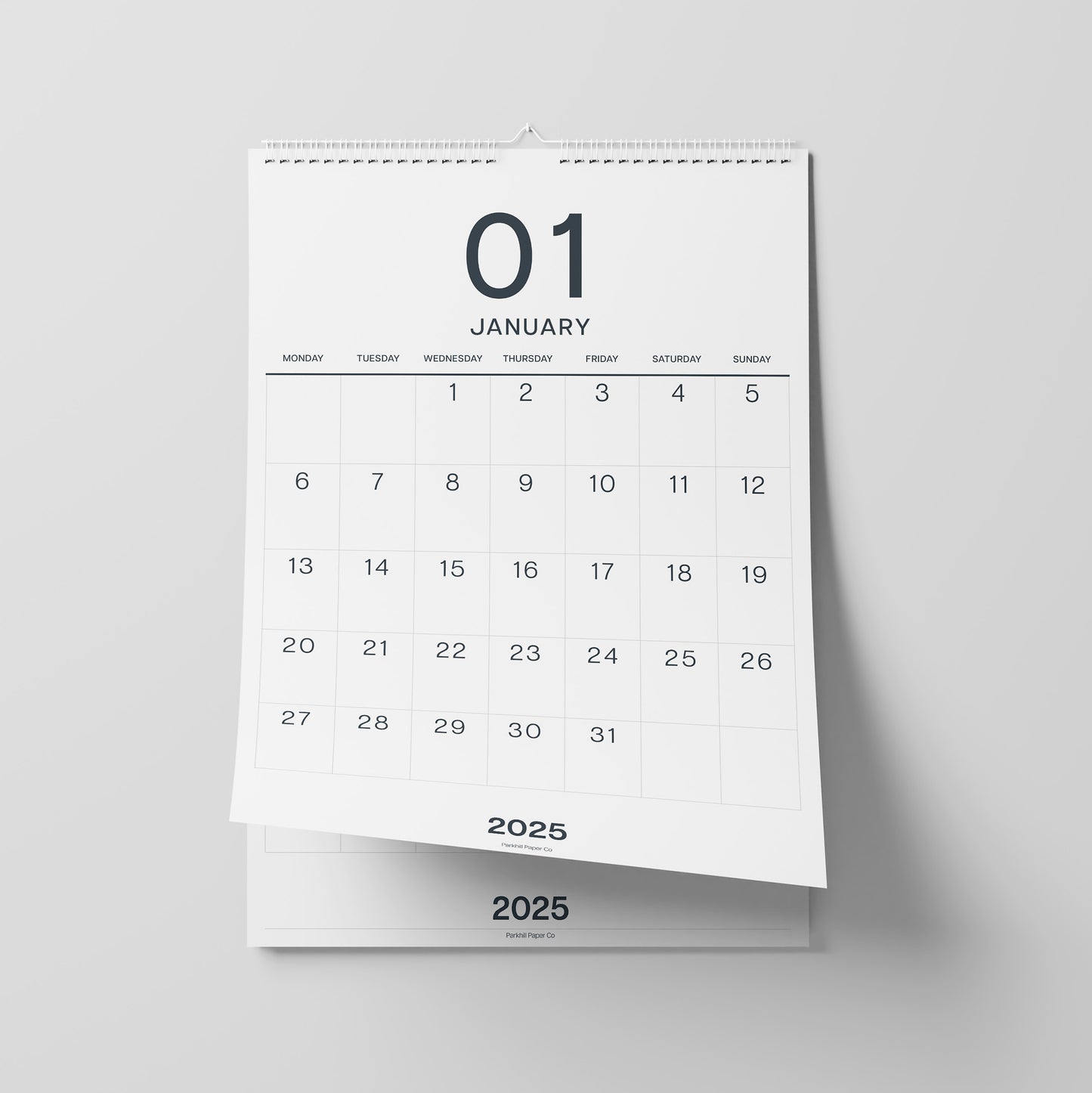 2025 Wall Calendar, A3 Size, Large Numbers