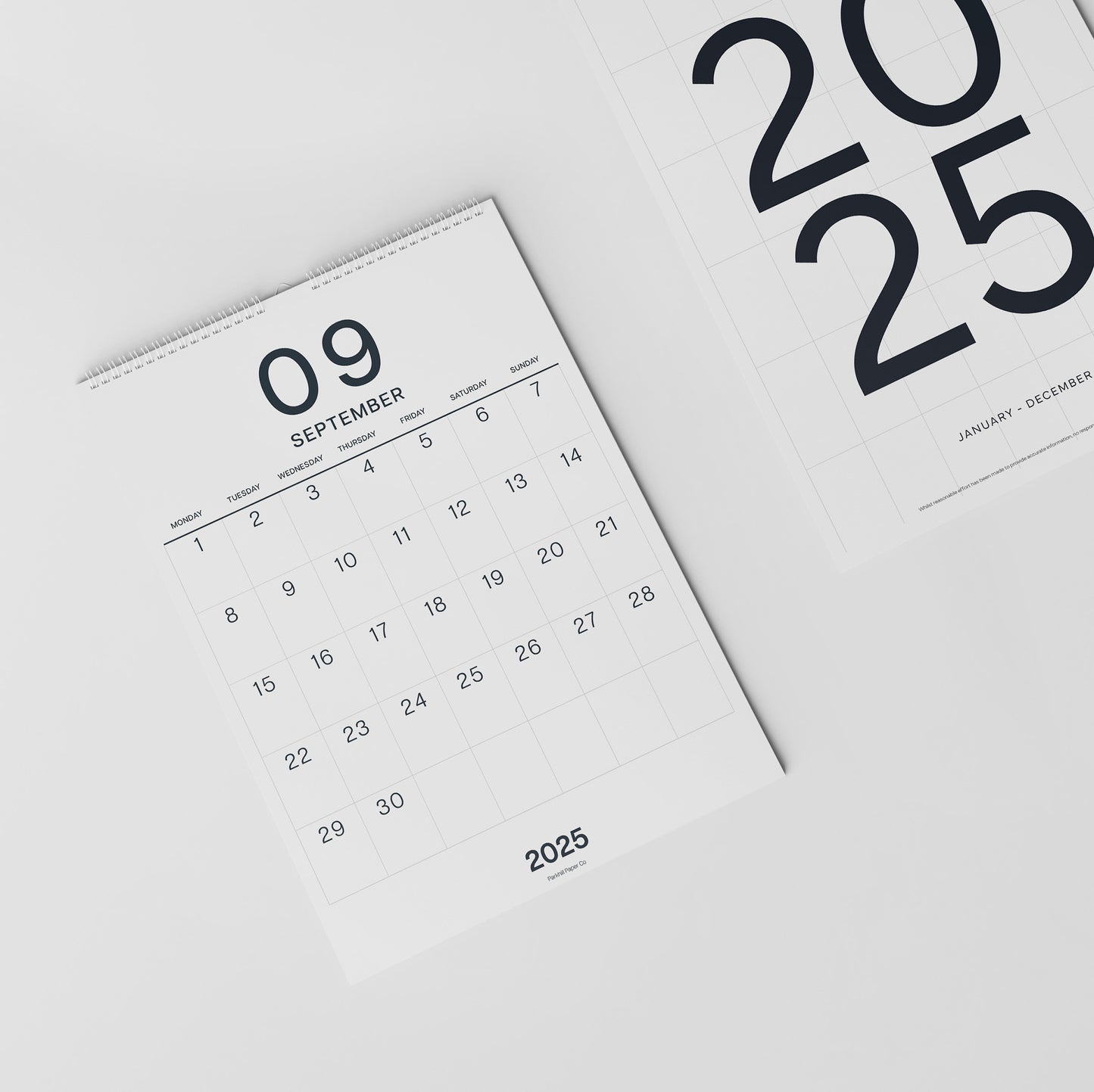 2025 Wall Calendar, A3 Size, Large Numbers