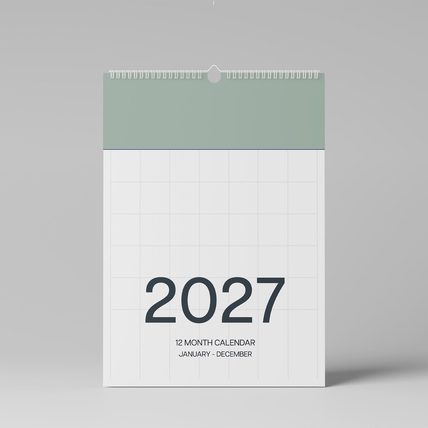 2027 A3 Wall Calendar, Coastal Colours