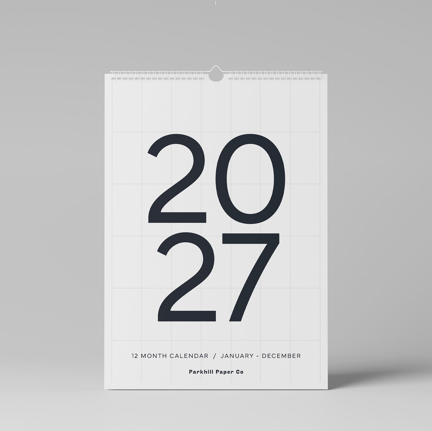 2027 A3 Wall Calendar, Large Numbers