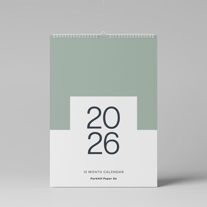 2026 Wall Calendar, Core Colour, A4