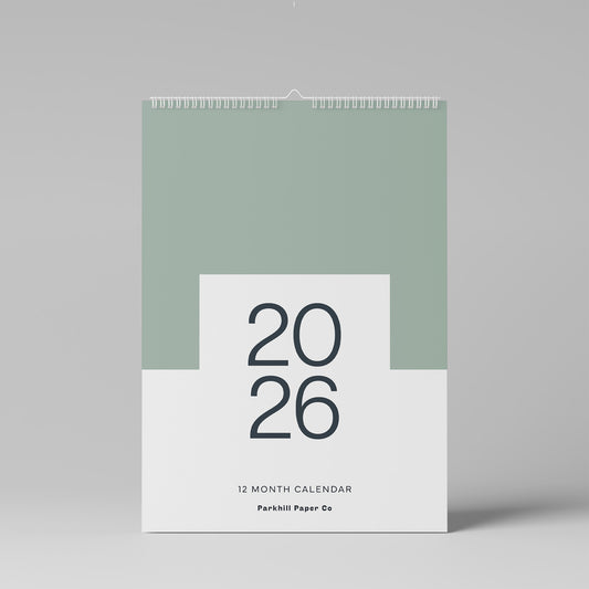 2026 Wall Calendar, Core Colour, A4