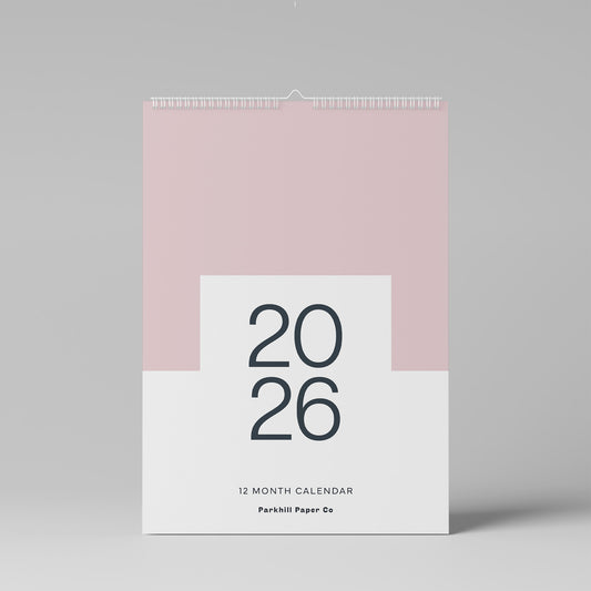 2026 Wall Calendar, Core Colour, A3