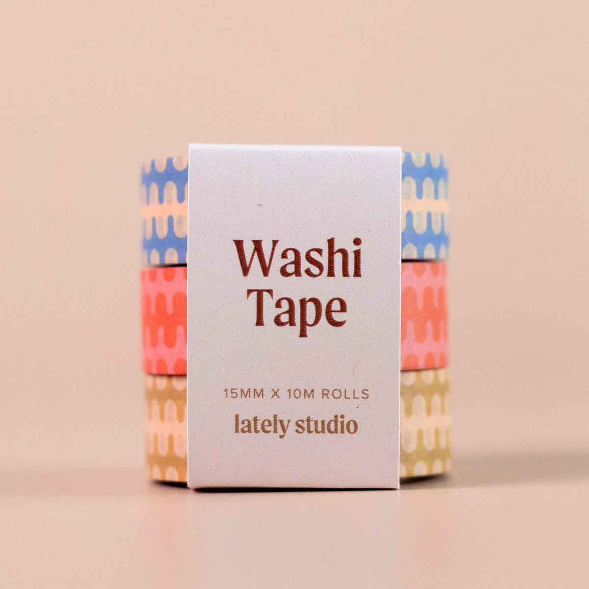 Wavy Geometric Washi Tape, 3 pack
