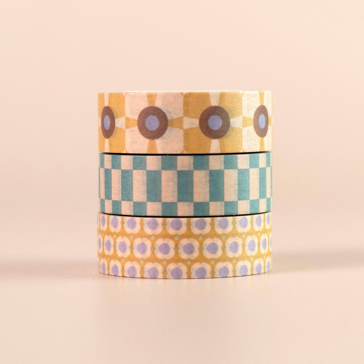 Retro Florals Washi Tape Set, 3 pack