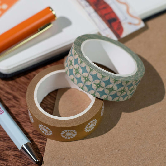 Blue Star Pattern Washi Tape