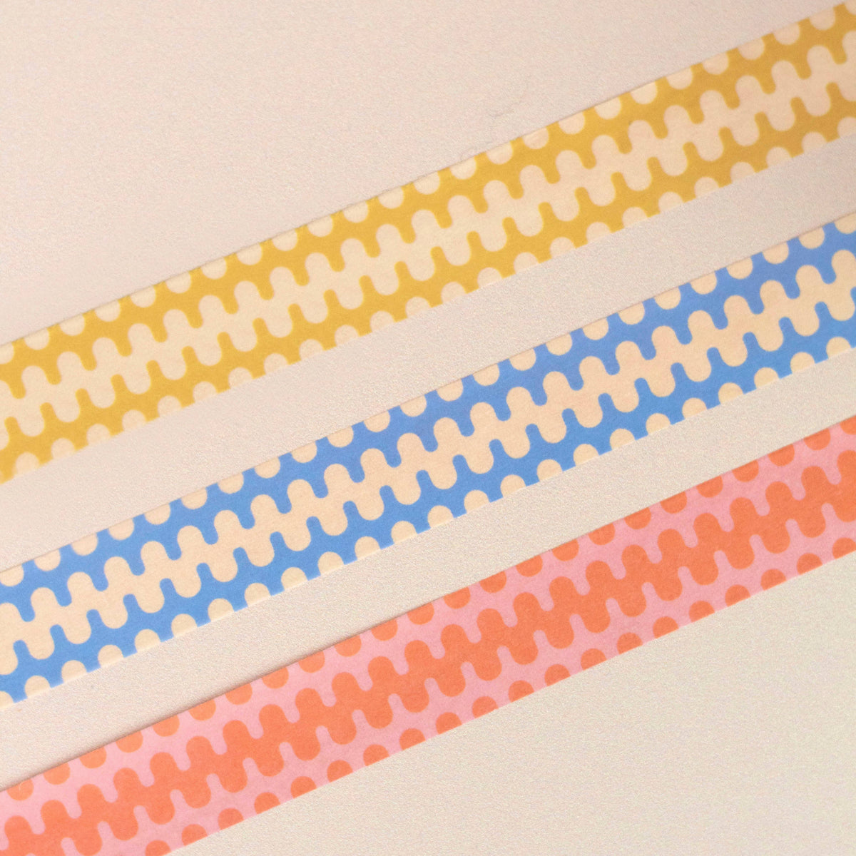 Wavy Geometric Washi Tape, 3 pack