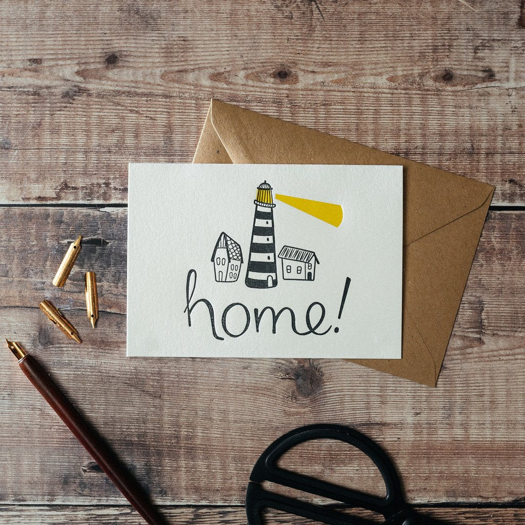 New Home Card, Lighthouse design