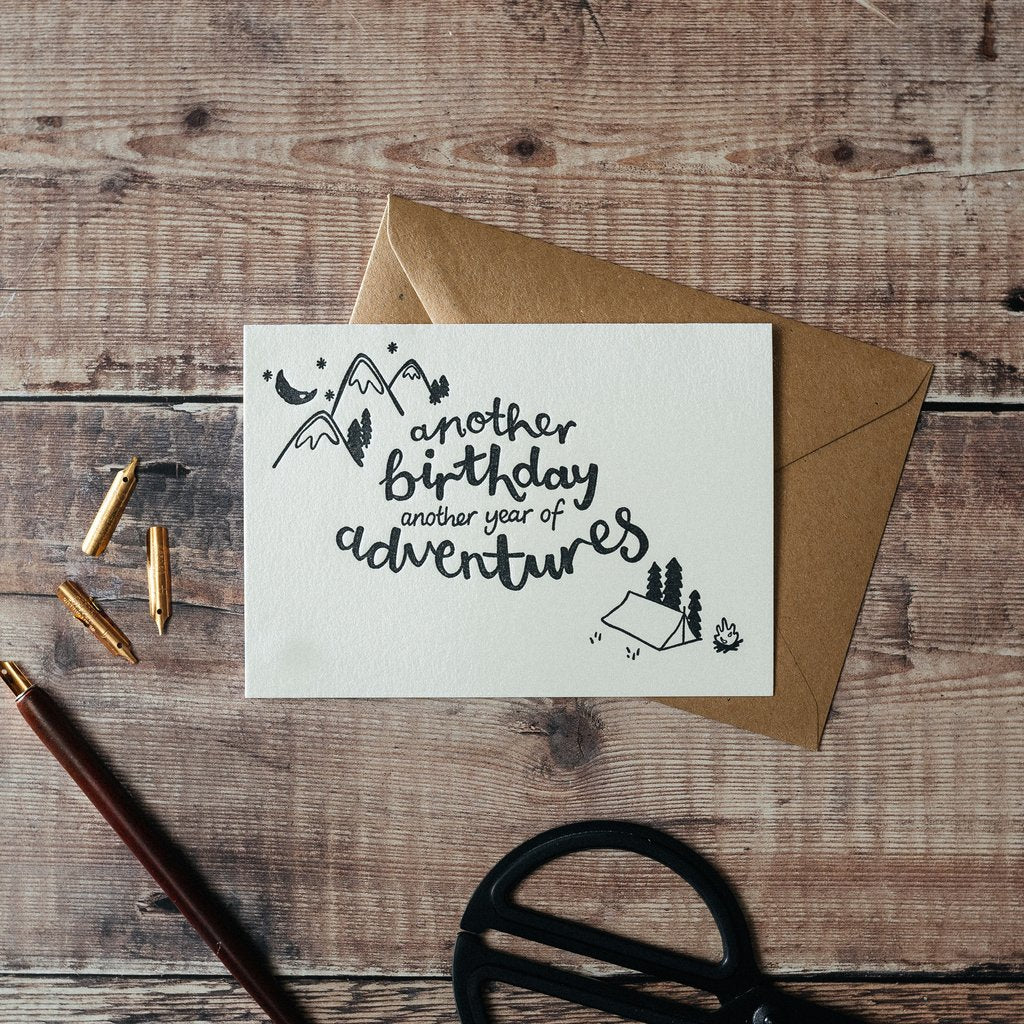 Anothe Birthday Another Year of Adventures - Birthday Card