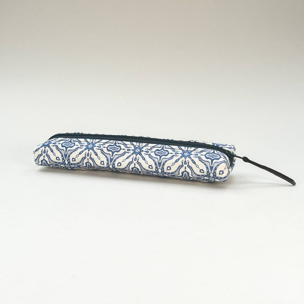 Blue Tile Slim Pencil Case
