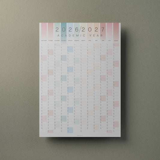 2026-2027 Academic Year Wall Planner, A2 Size