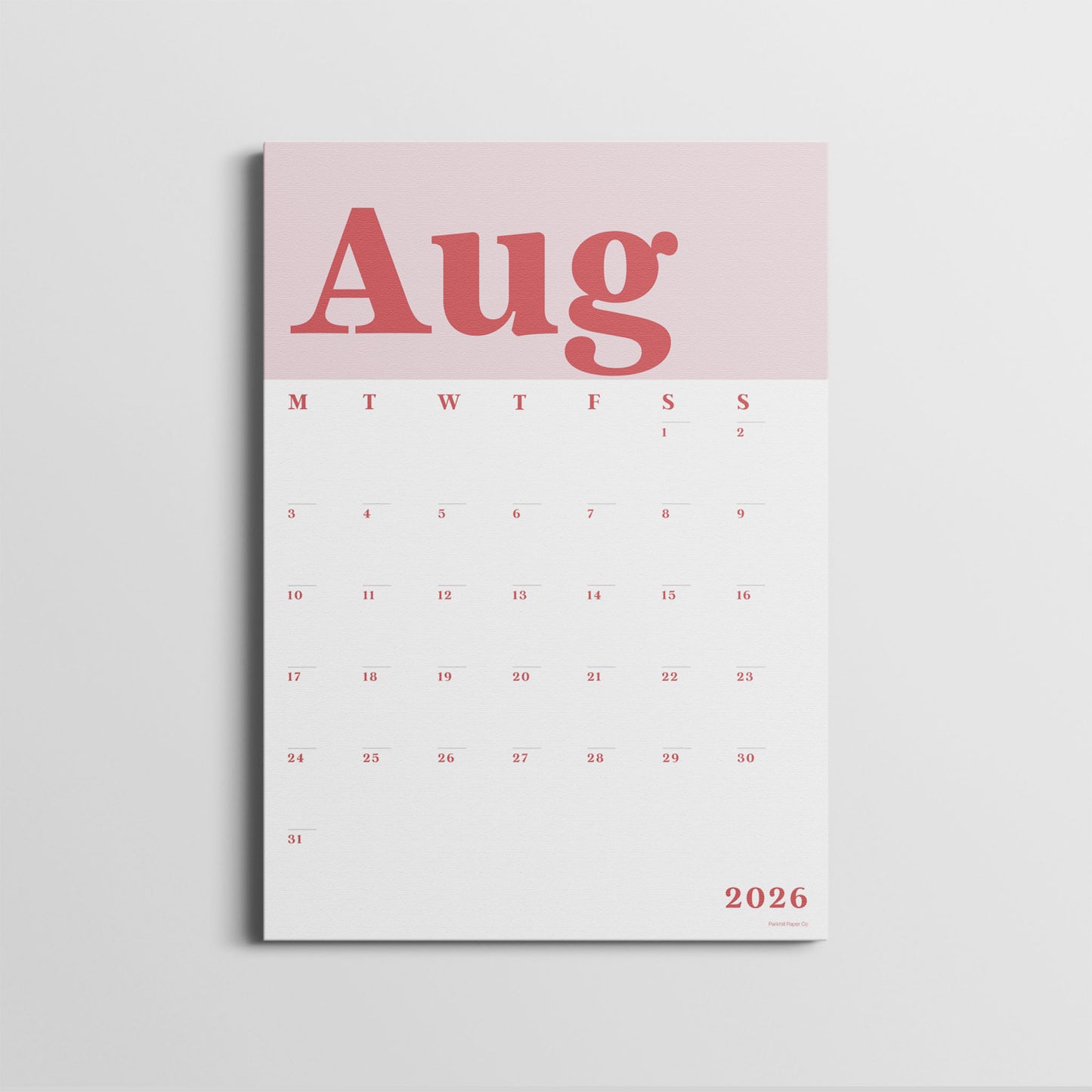 Wall Calendar Sheets, A3 Size, 2026-2027
