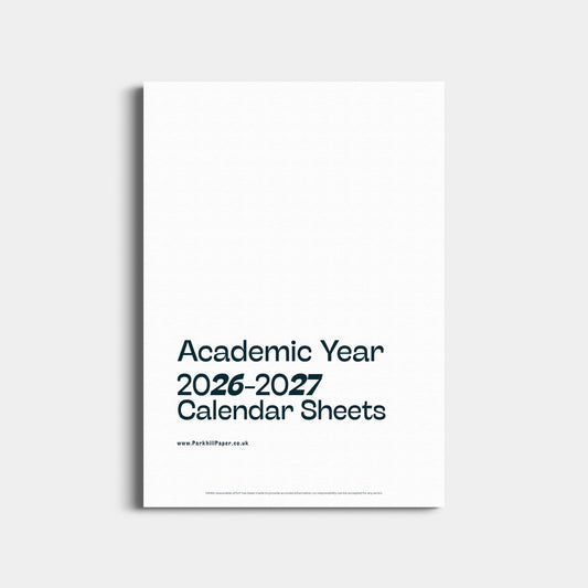 2006-2027 Academic Year Calendar Sheets, A3 Size