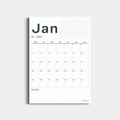 2006-2027 Academic Year Calendar Sheets, A3 Size