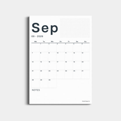 2006-2027 Academic Year Calendar Sheets, A3 Size