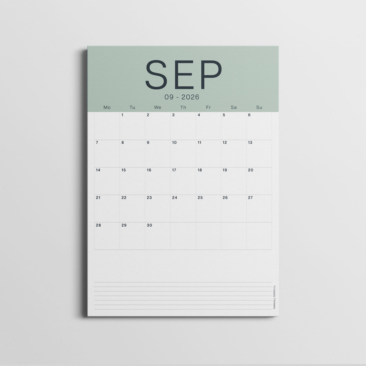 A3 Calendar Sheets – Coastal Colours, 2026–2027