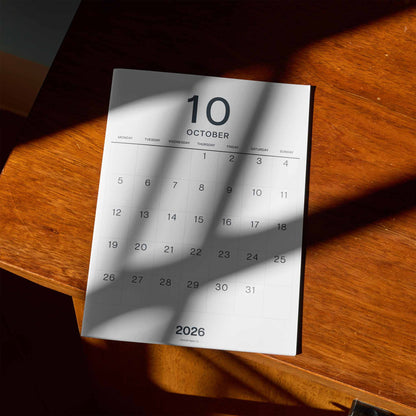 A3 Calendar Sheets, Large Numbers, Monthly Planner, Monday Start