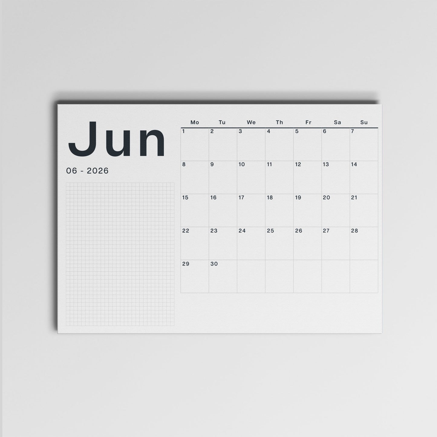 A3 Wall Calendar Sheets, Landscape