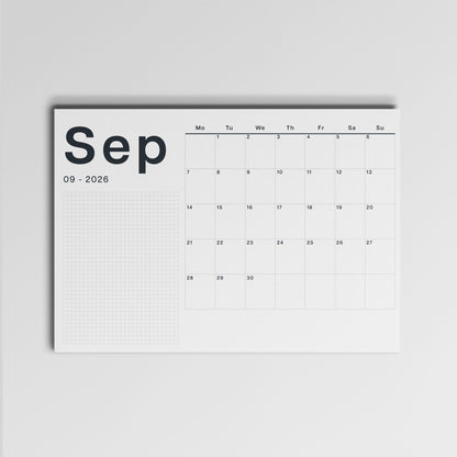 A3 Wall Calendar Sheets, Landscape