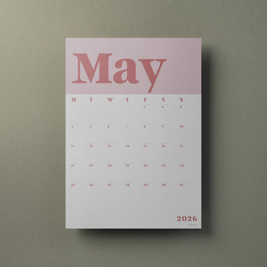 Wall Calendar Sheets, A3 Size, 2026-2027