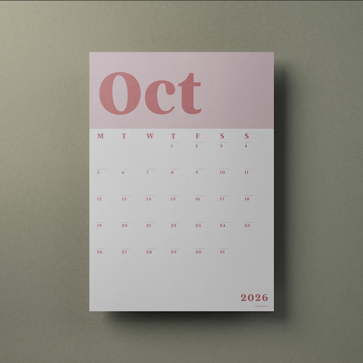 Wall Calendar Sheets, A3 Size, 2026-2027
