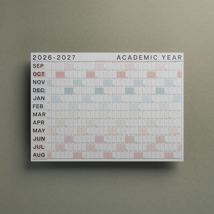 2026-2027 Academic Year Wall Planner, B2 Size
