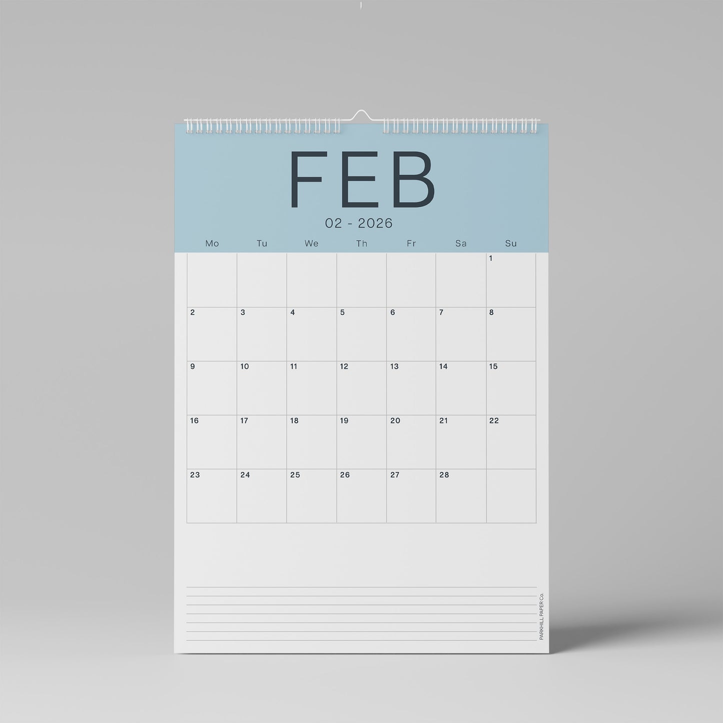 2026 - 2027 Wall Calendar, Coastal Colours Edition, A3