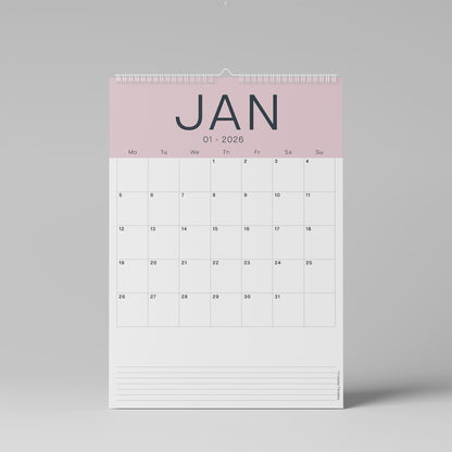 2026 - 2027 Wall Calendar, Coastal Colours Edition, A3