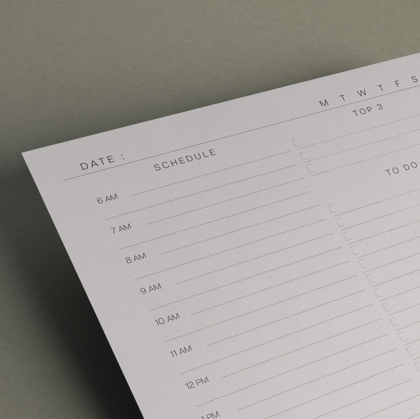 Daily Planner Notepad