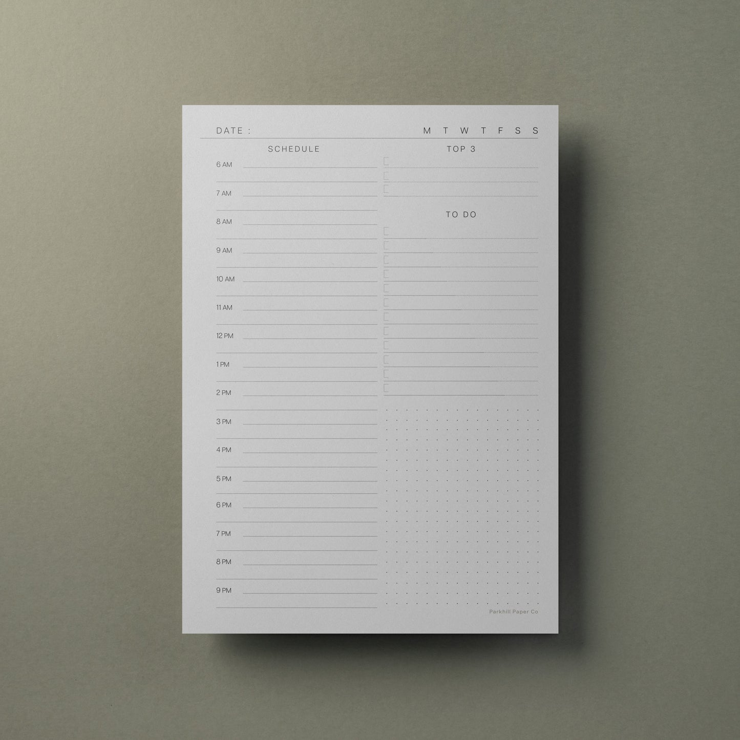 Daily Planner Notepad