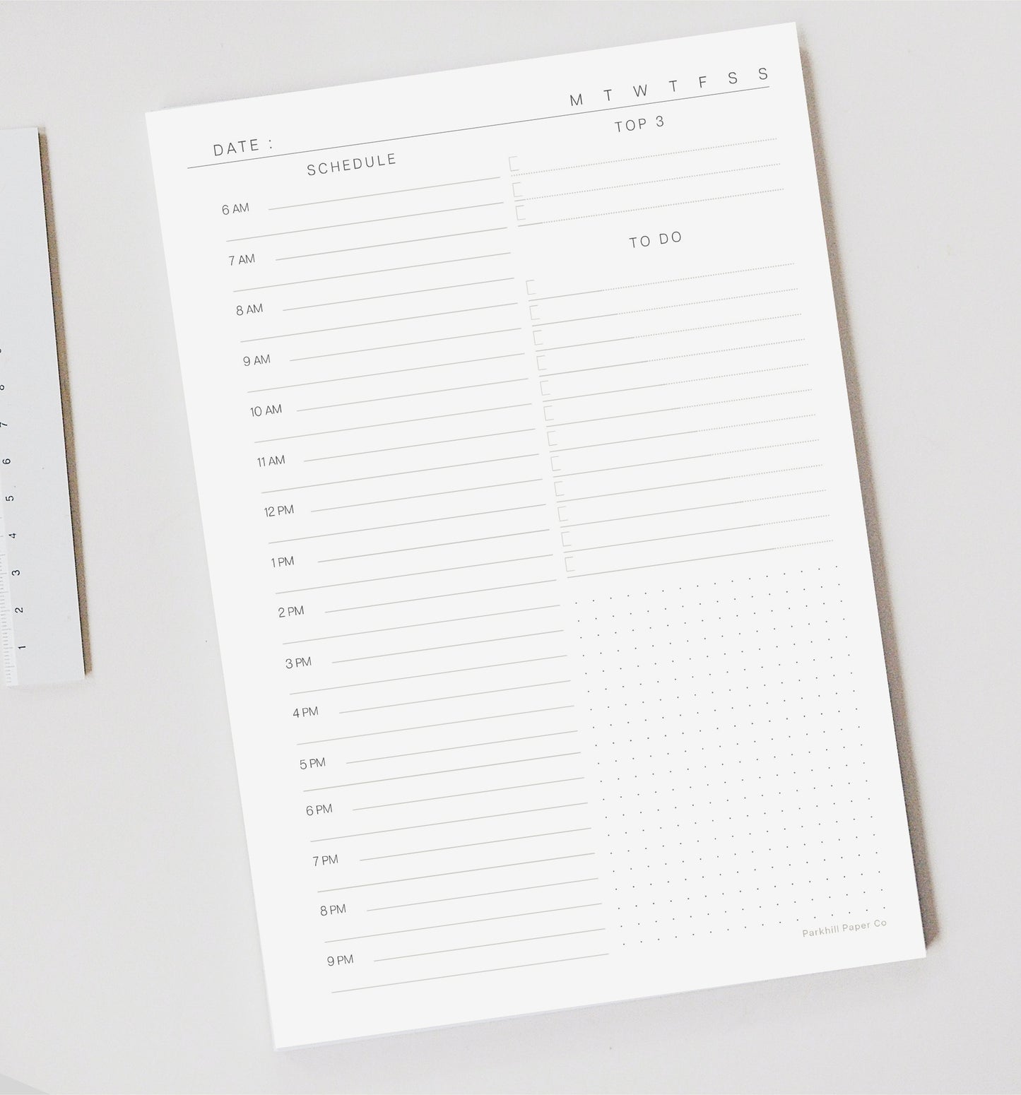 Daily Planner Notepad