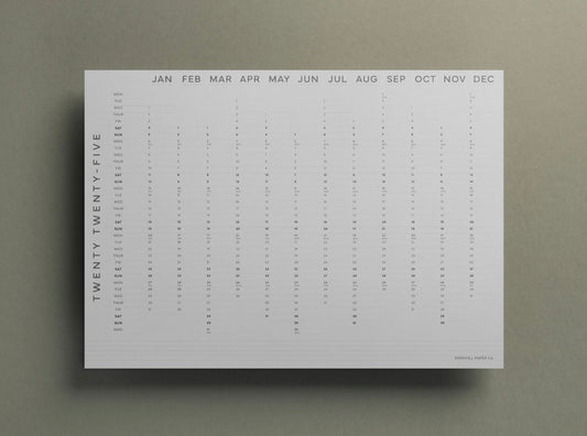 2025 Large Wall Planner, B2 Size