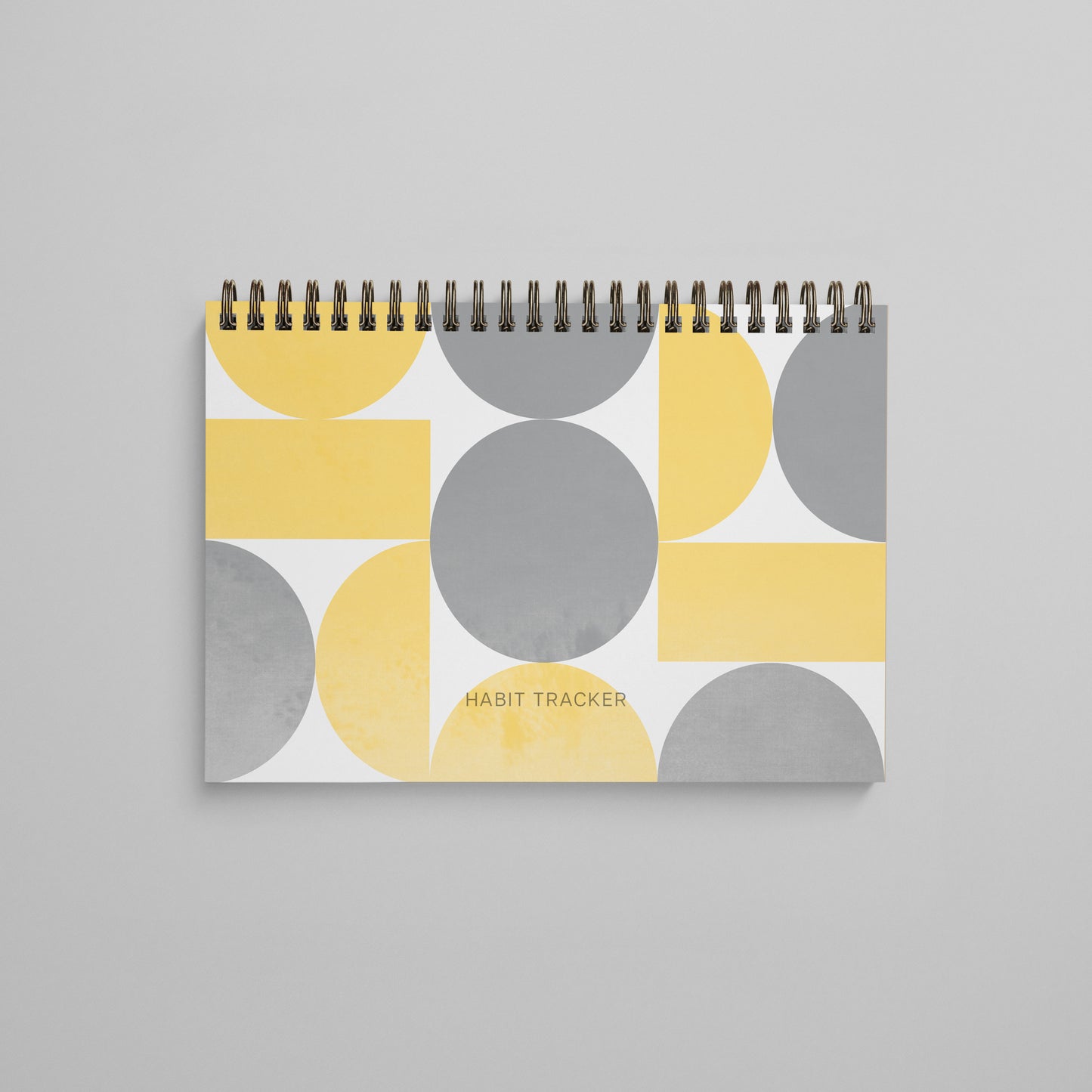 Daily Habit Tracker Notebook - Geometric Design