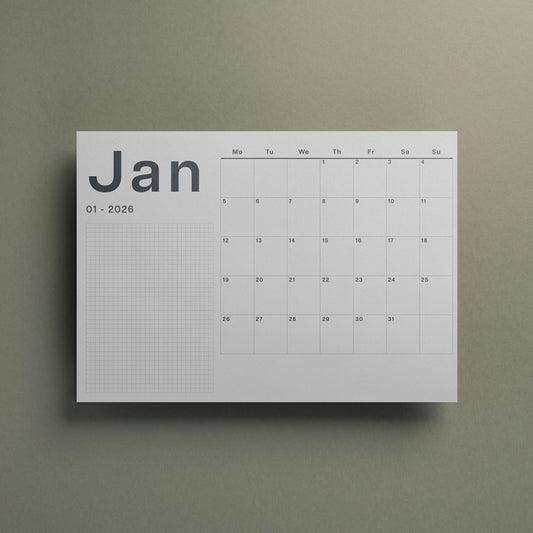 A3 Wall Calendar Sheets, Landscape