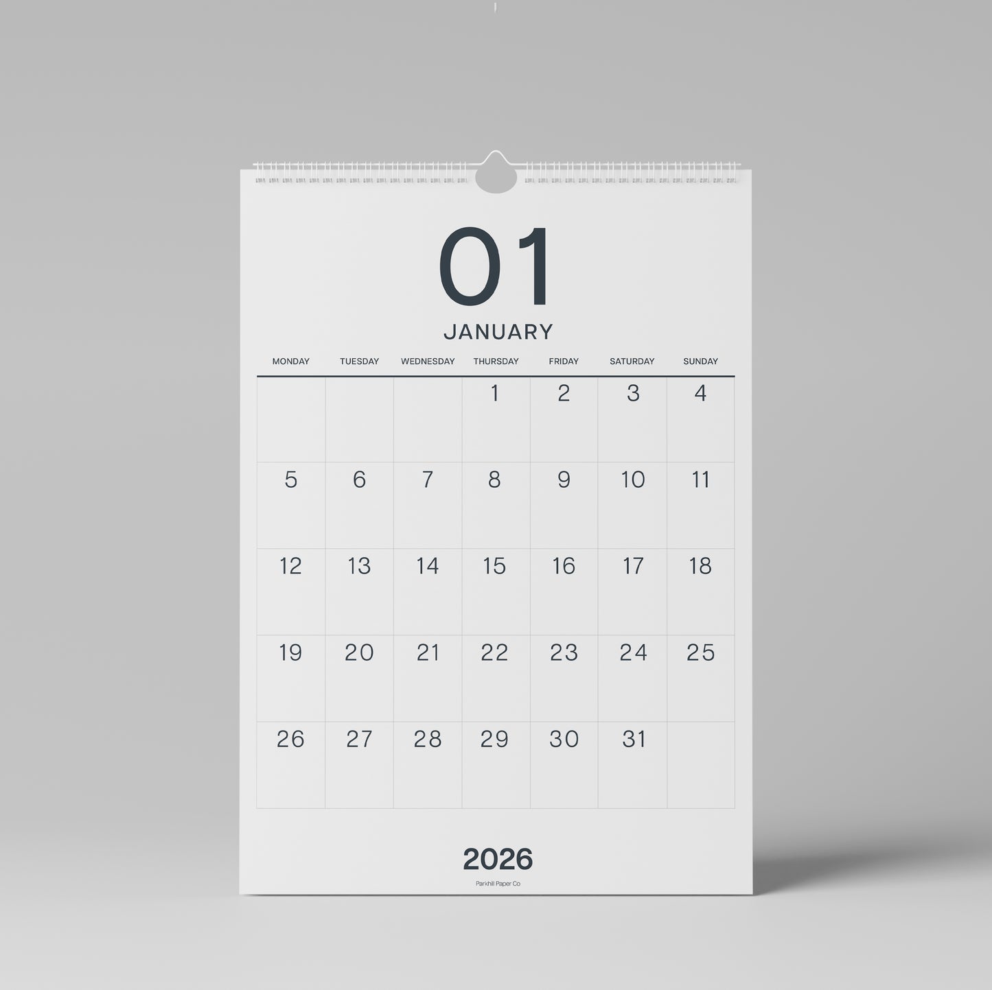 Mono Bundle: Wall Planner and Large Numbers Calendar