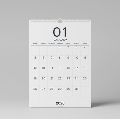 Mono Bundle: Wall Planner and Large Numbers Calendar