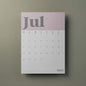 Wall Calendar Sheets, A3 Size, Pink and Grey