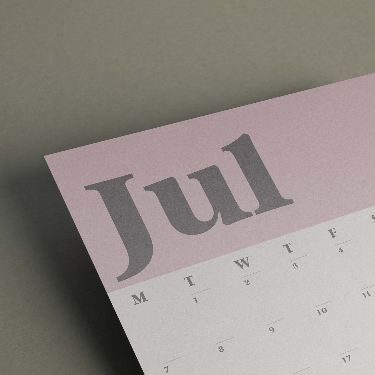 Wall Calendar Sheets, A3 Size, Pink and Grey