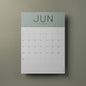 A3 Calendar Sheets – Coastal Colours, Monthly Planner, 2025–2026, Individual Pages