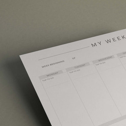 My Week - Weekly Planner Pages